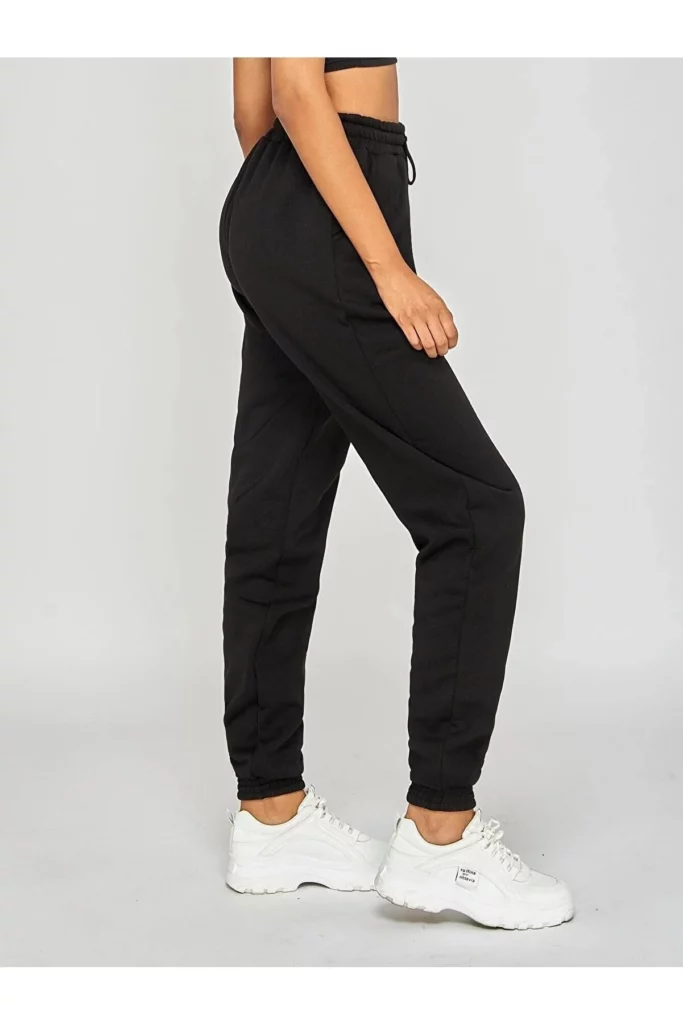Sweatpants Unisex Black DAXİS BROWN SPORTS TRACKPANTS