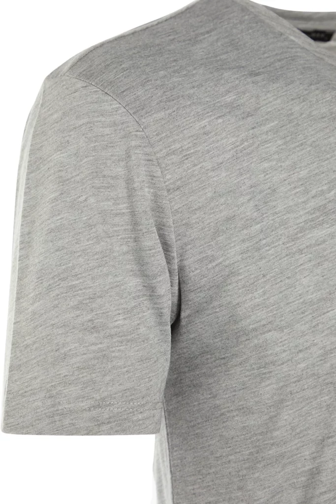 Gray Men's Basic Slim Crew Neck Short Sleeve T-Shirt