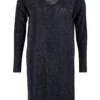 Ethio Shop Curve Black V-Neck Knitwear Dresses