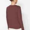 Ethio Shop Brown 100% Cotton Basic Crew Neck Knitted T-Shirt f